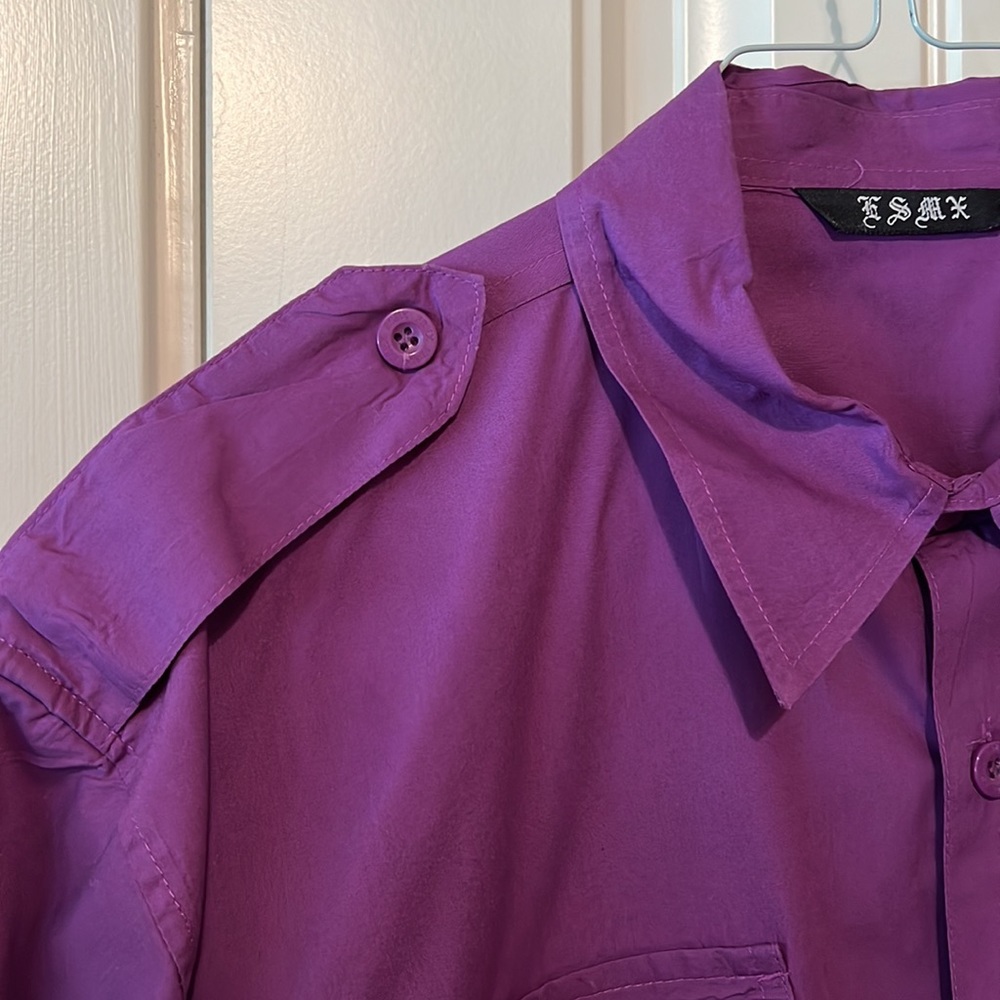 Purple button down - Picture 4 of 5